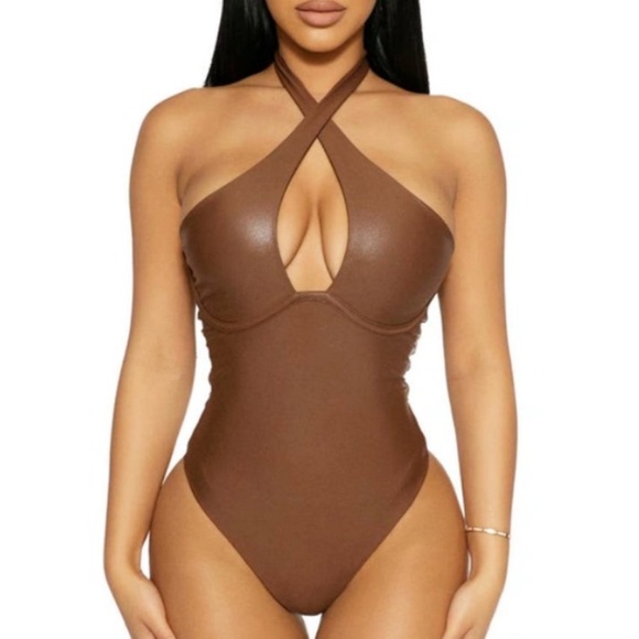 naked wardrobe Tops - NAKED WARDROBE GOT ME DRIPPIN’ BODYSUIT Size XL